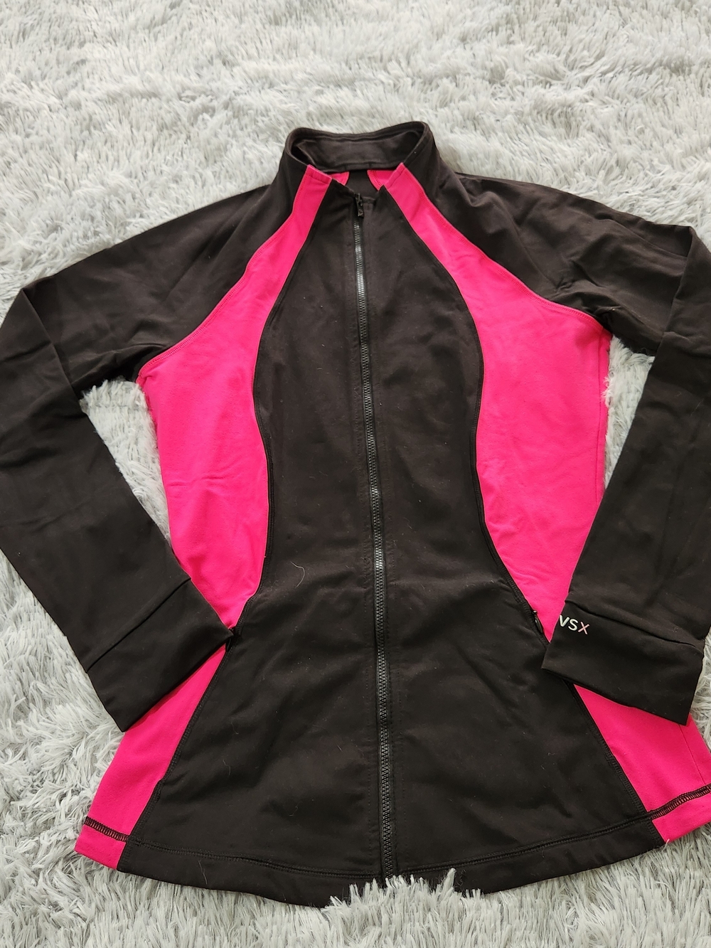 Victoria Sport Black and Pink Full Zip Jacket